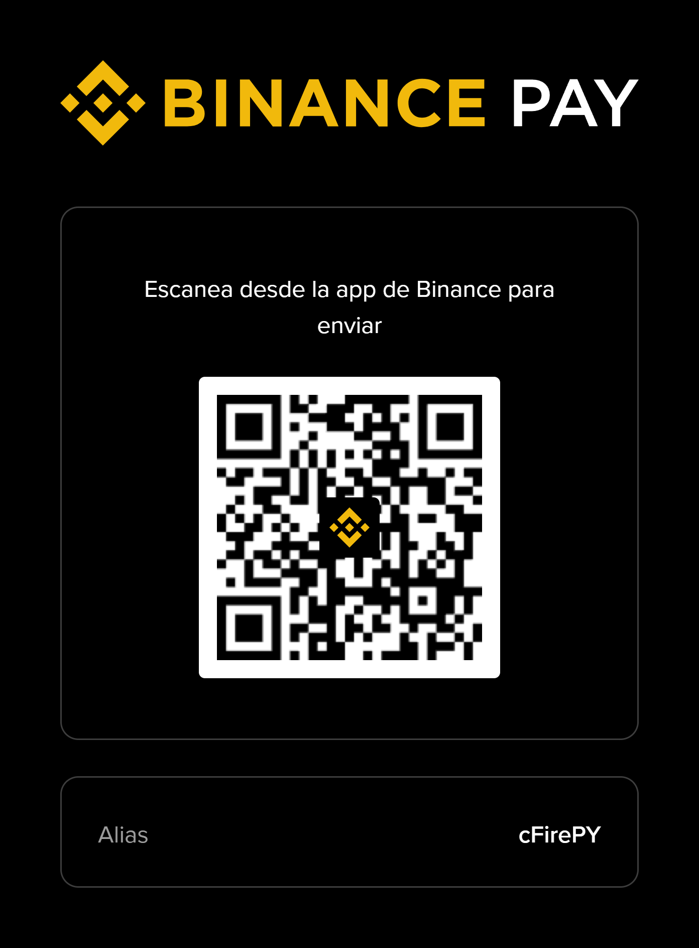 Binance Pay QR - cFirePY